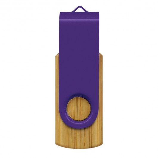 4GB Bamboo USB Drives Purple